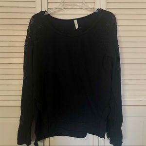 Lace Sleeve Free People Sweater